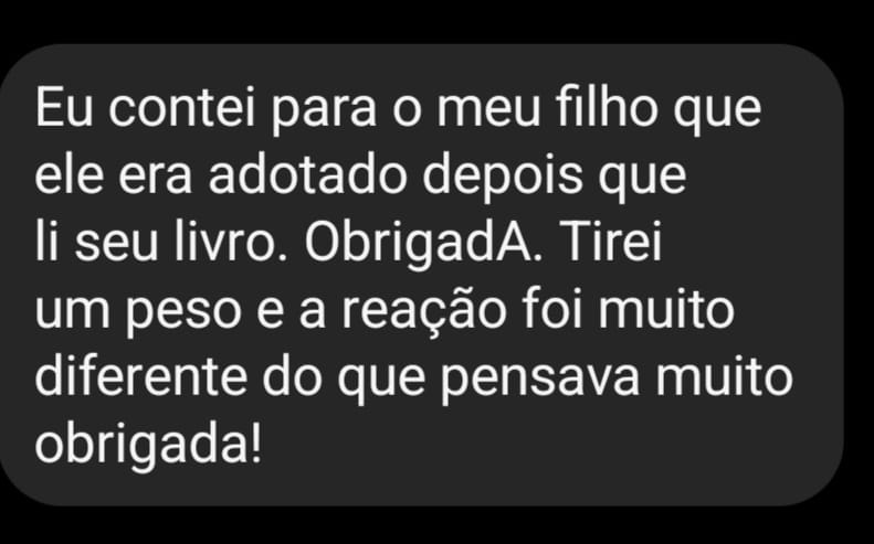Depoimento de leitor no Instagram